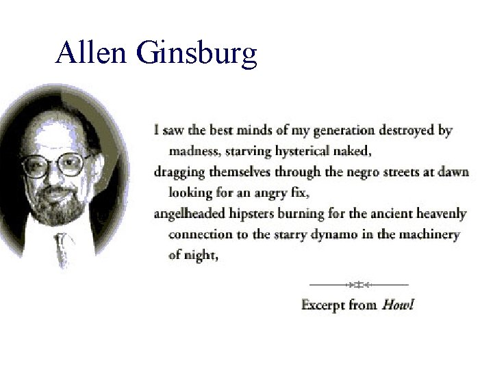 Allen Ginsburg 