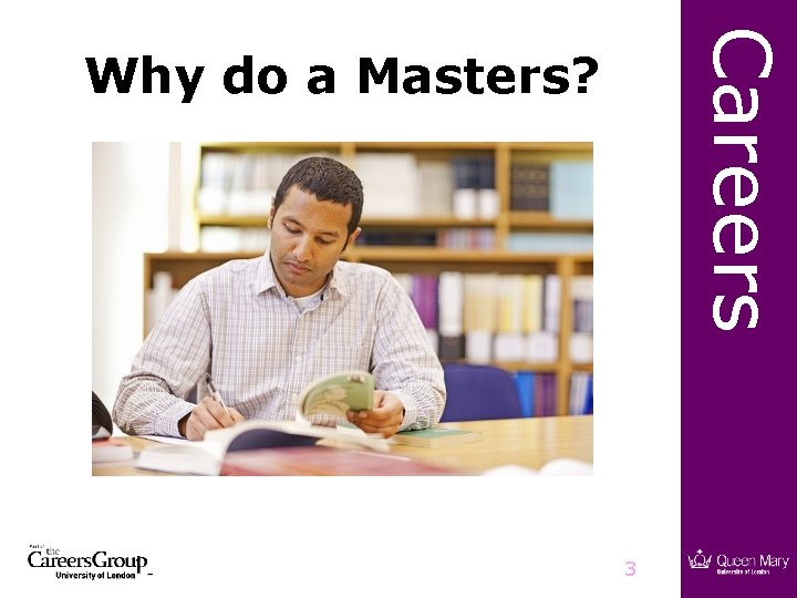 Careers Why do a Masters? 3 