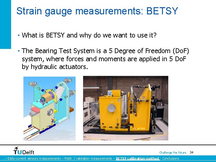 Strain gauge measurements: BETSY • What is BETSY and why do we want to Strain gauge measurements: BETSY • What is BETSY and why do we want to