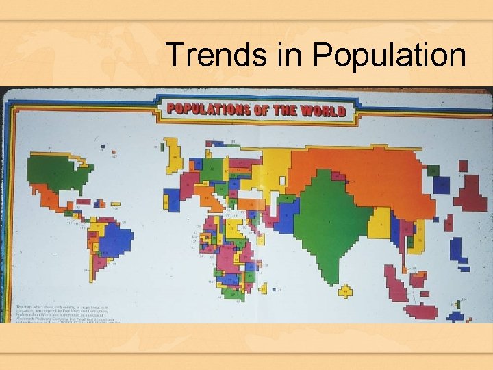 Trends in Population 