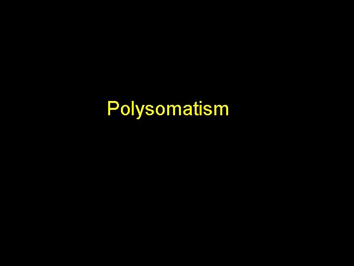 Polysomatism 