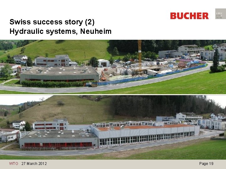 Swiss success story (2) Hydraulic systems, Neuheim • Bilder folgen WTO 27 March 2012