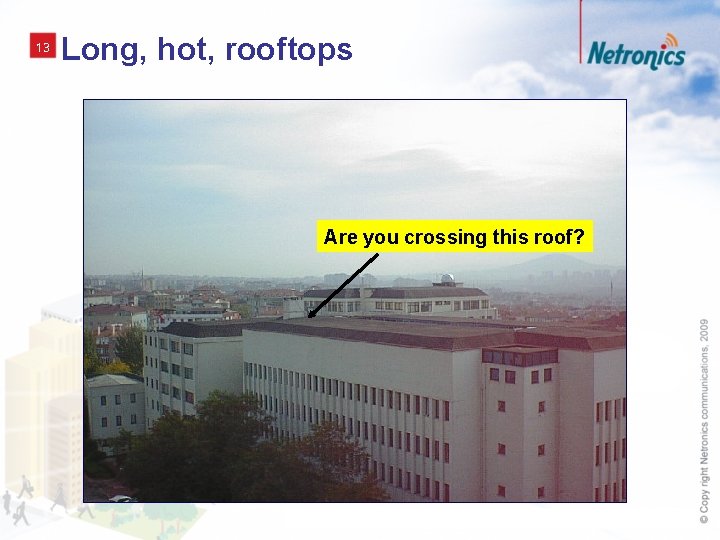 13 Long, hot, rooftops Are you crossing this roof? 