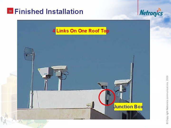 38 Finished Installation 4 Links On One Roof Top Junction Box 