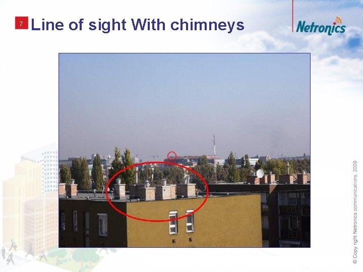 7 Line of sight With chimneys 