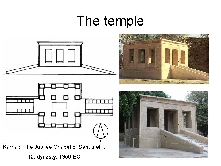 The temple Karnak, The Jubilee Chapel of Senusret I. 12. dynasty, 1950 BC 