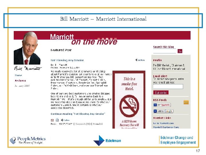 Bill Marriott – Marriott International 17 