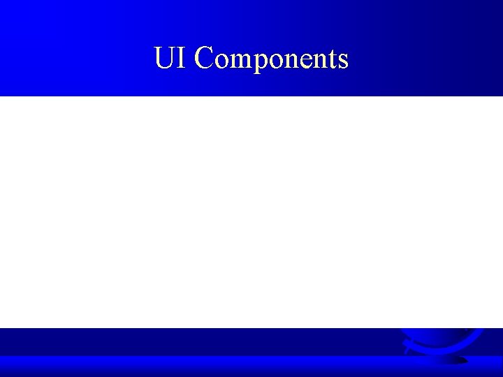 UI Components 