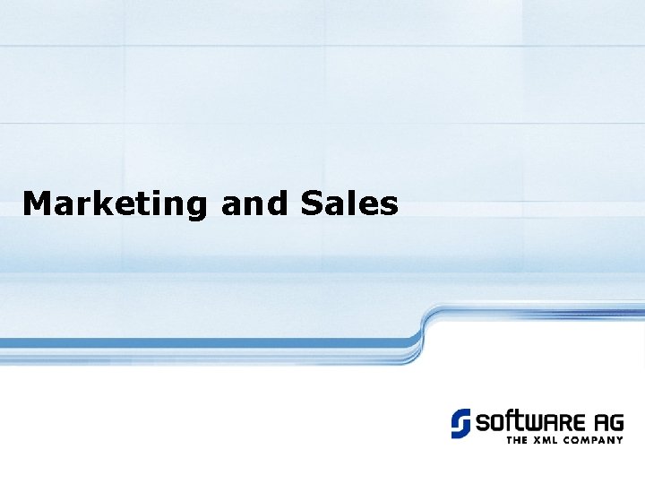 Marketing and Sales 