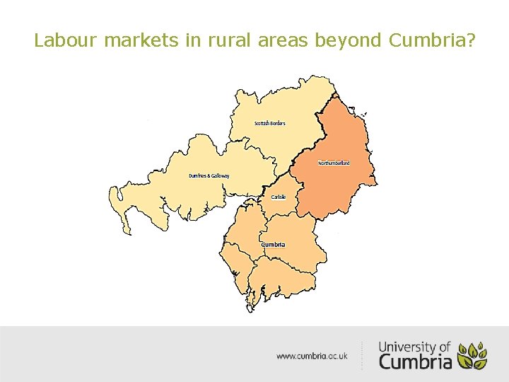 Labour markets in rural areas beyond Cumbria? 