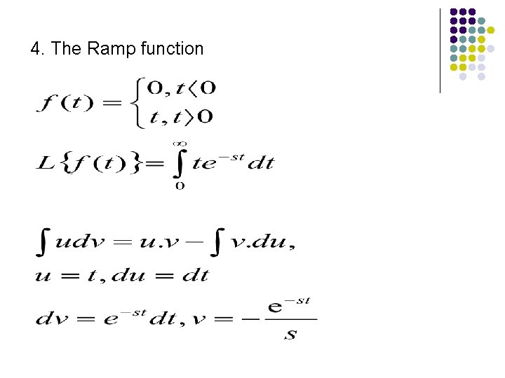 4. The Ramp function 