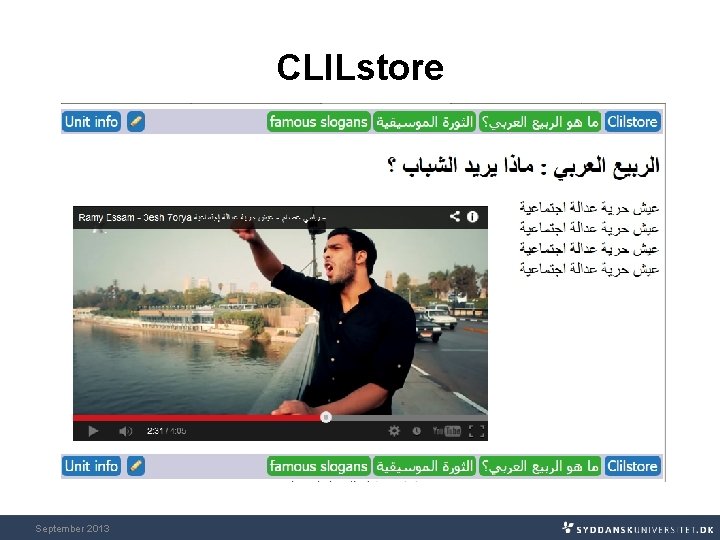 CLILstore September 2013 CLILstore September 2013