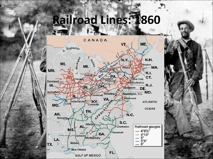 Railroad Lines: 1860 