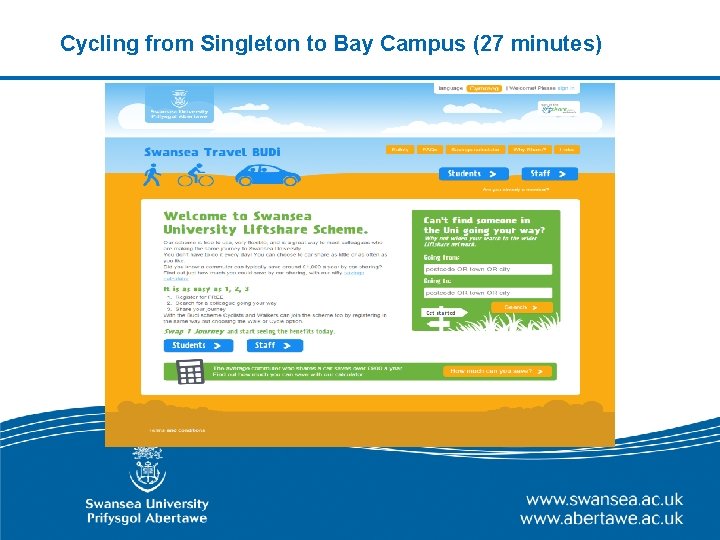 Cycling from Singleton to Bay Campus (27 minutes) 