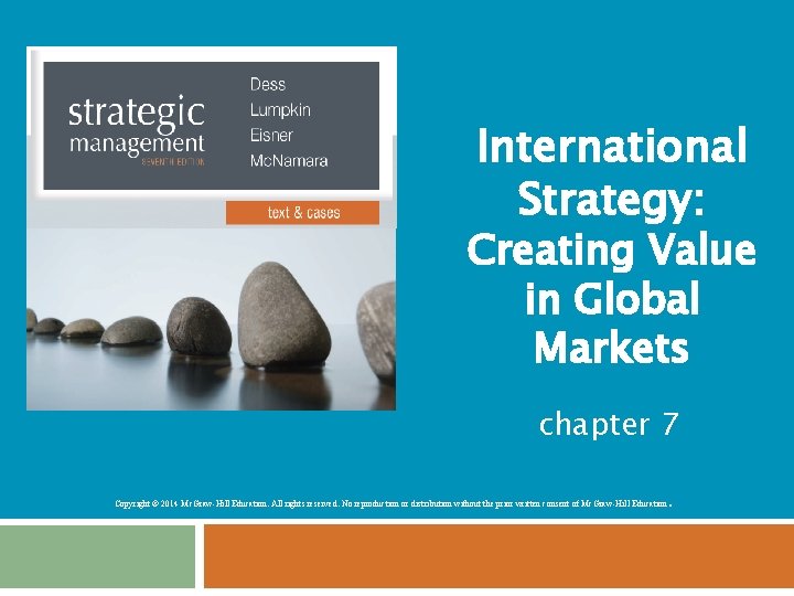 International Strategy: Creating Value in Global Markets chapter 7. Copyright © 2014 Mc. Graw-Hill