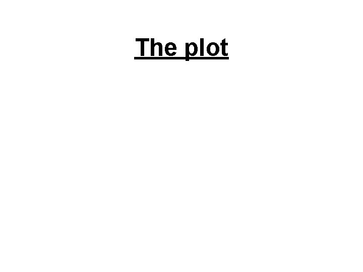 The plot 