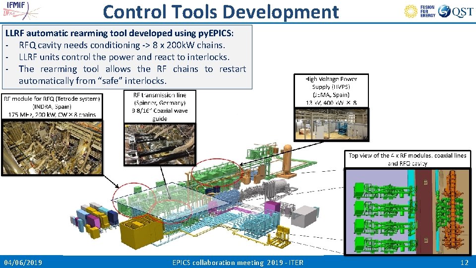 Control Tools Development LLRF automatic rearming tool developed using py. EPICS: - RFQ cavity