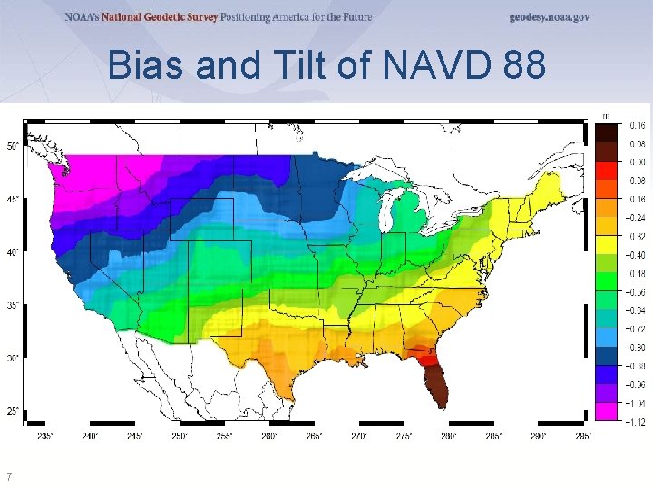 Bias and Tilt of NAVD 88 7 