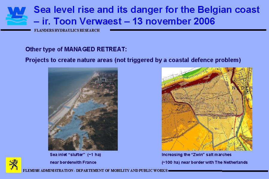 Sea level rise and its danger for the Belgian coast – ir. Toon Verwaest