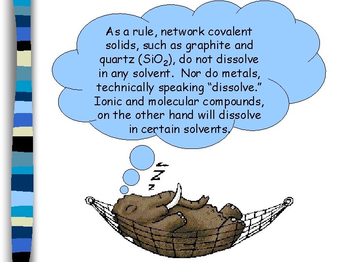 As a rule, network covalent solids, such as graphite and quartz (Si. O 2),