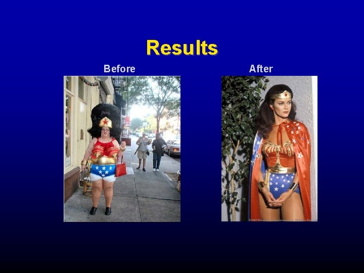 Results Before After 