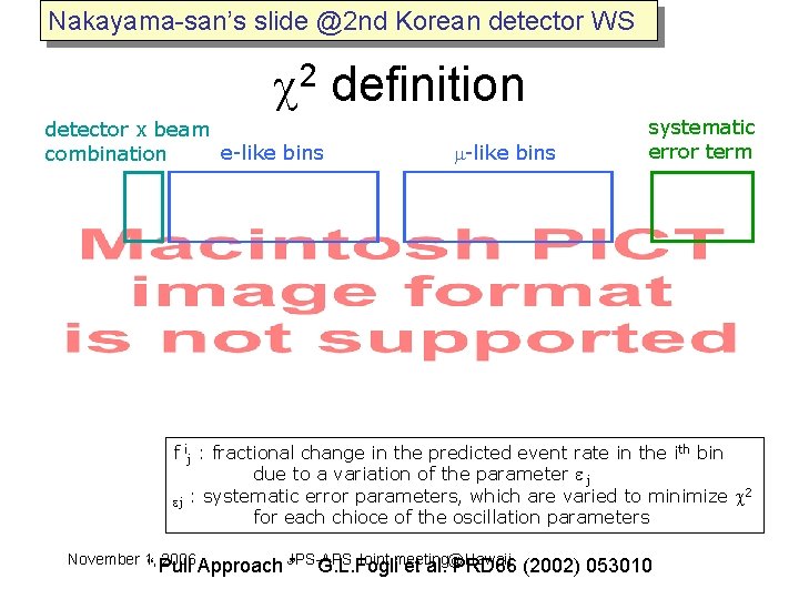 Nakayama-san’s slide @2 nd Korean detector WS c 2 definition detector x beam e-like