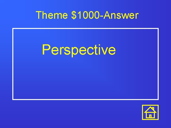 Theme $1000 -Answer Perspective 