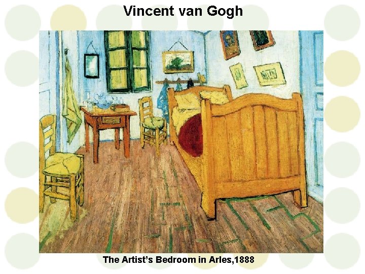 Vincent van Gogh The Artist’s Bedroom in Arles, 1888 