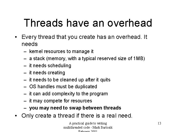 Guide To Multithreaded Code All I Need To