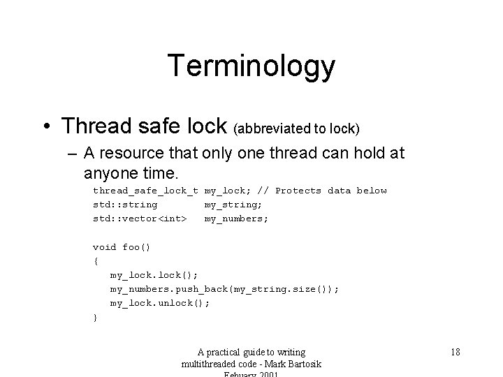 Guide To Multithreaded Code All I Need To