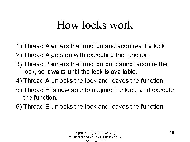 Guide To Multithreaded Code All I Need To