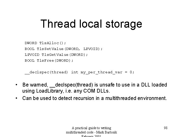 Guide To Multithreaded Code All I Need To