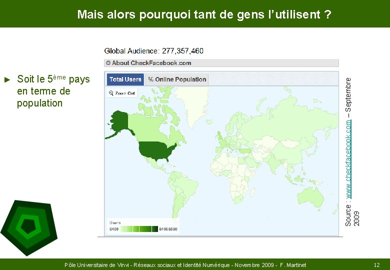 ► Soit le 5ème pays en terme de population Pôle Universitaire de Vinvi -