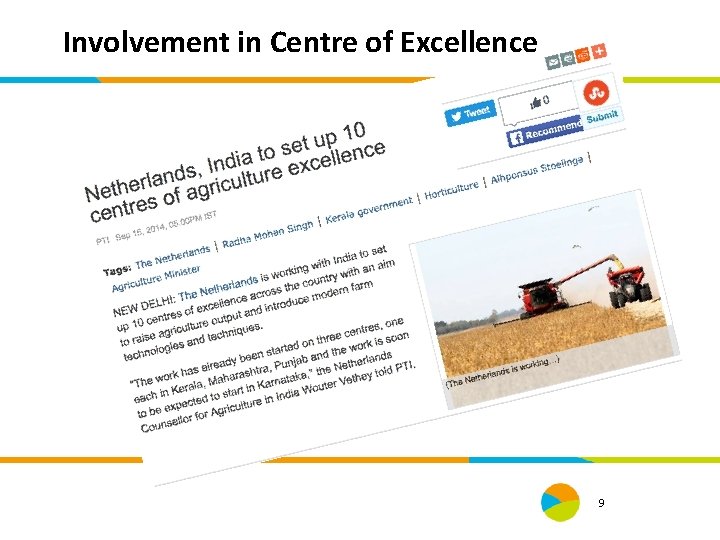 Involvement in Centre of Excellence 9 