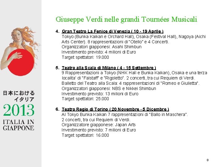 Giuseppe Verdi nelle grandi Tournées Musicali 4. Gran Teatro La Fenice di Venezia (