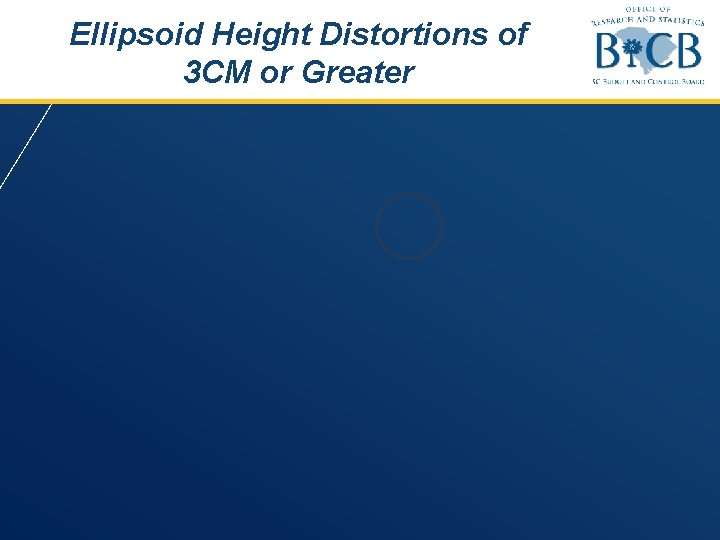 Ellipsoid Height Distortions of 3 CM or Greater 