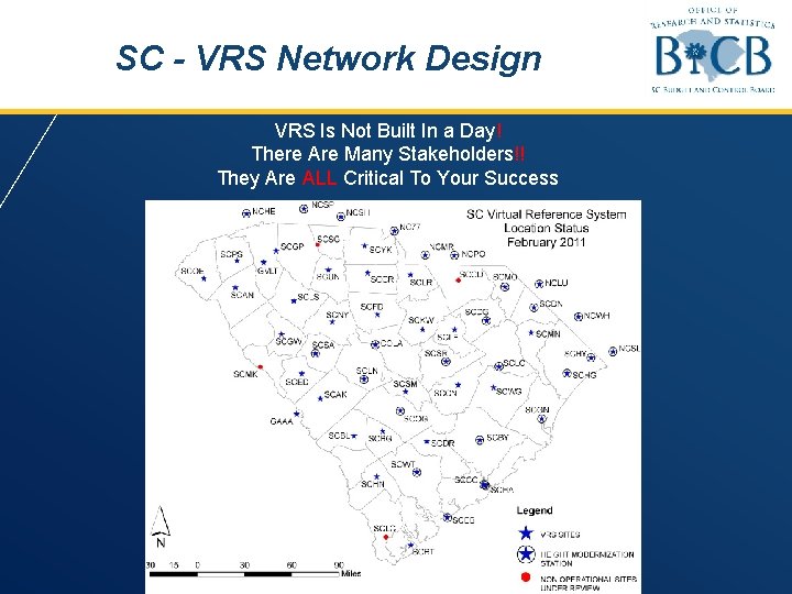 SC - VRS Network Design VRS Is Not Built In a Day! There Are