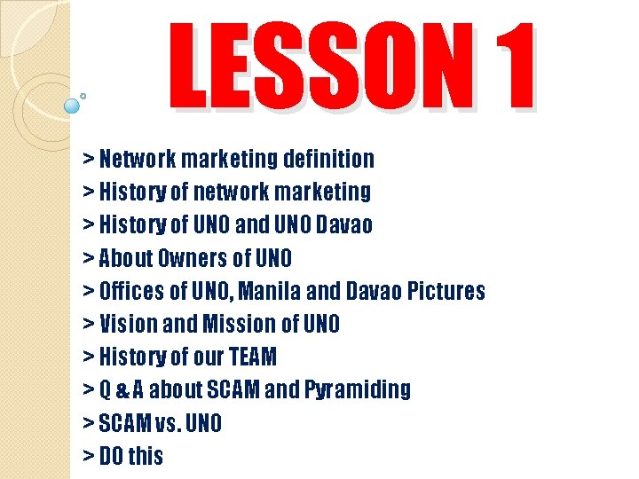 LESSON 1 > Network marketing definition > History of network marketing > History of