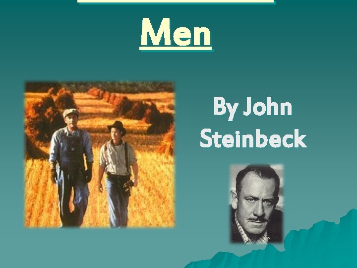 Men By John Steinbeck 