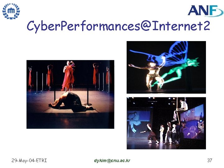 Cyber. Performances@Internet 2 29 -May-04 -ETRI dykim@cnu. ac. kr 37 