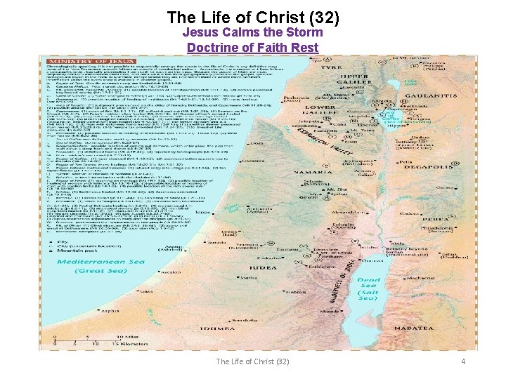 The Life of Christ (32) Jesus Calms the Storm Doctrine of Faith Rest The