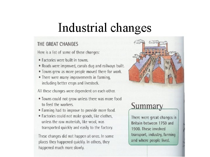 Industrial changes 