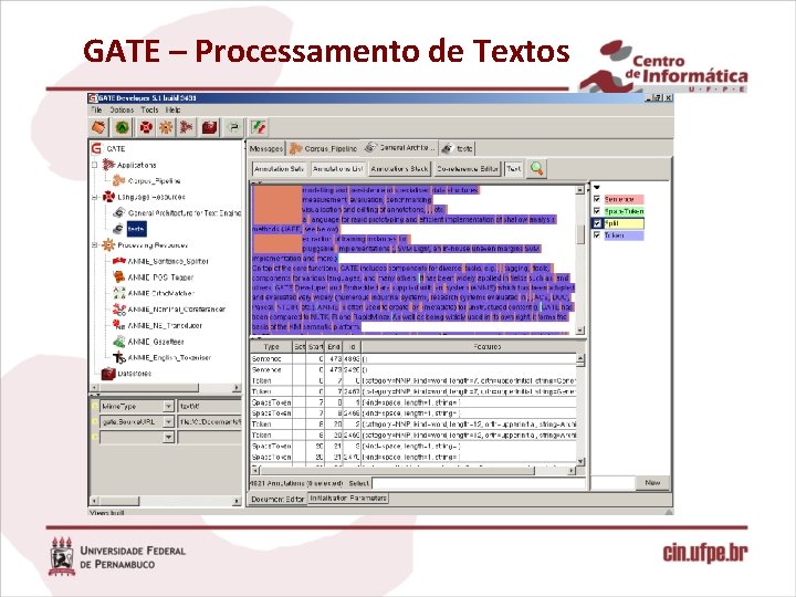 GATE – Processamento de Textos 