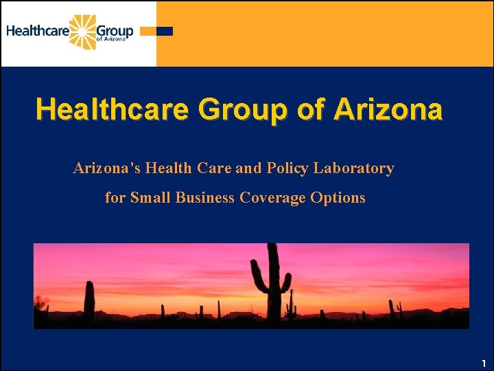 Healthcare Group of Arizona’s Health Care and Policy Laboratory for Small Business Coverage Options