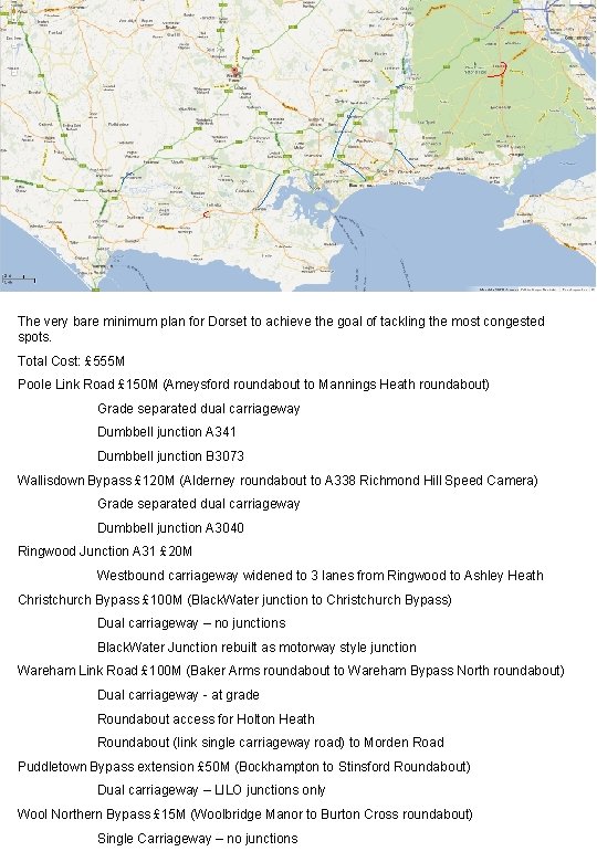 The very bare minimum plan for Dorset to achieve the goal of tackling the
