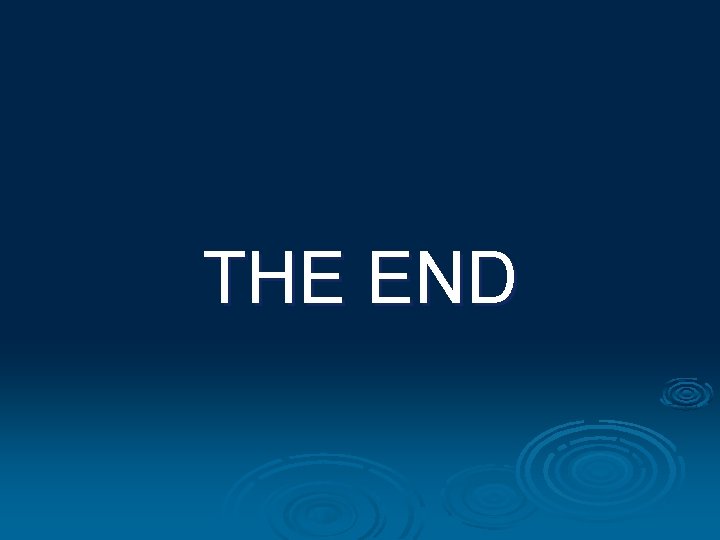 THE END 