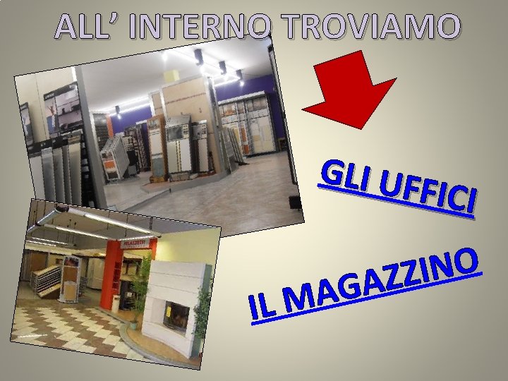 ALL’ INTERNO TROVIAMO GLI UF FICI A M IL O N I Z Z