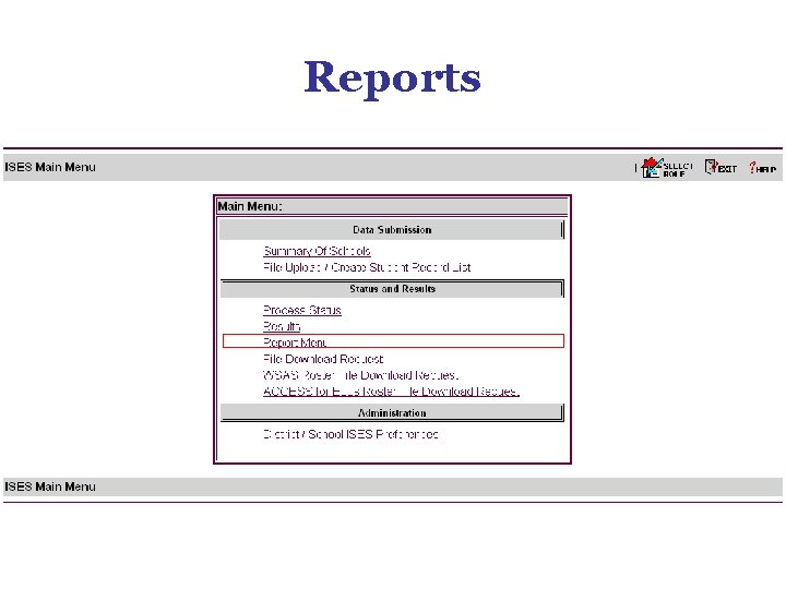 Reports Reports