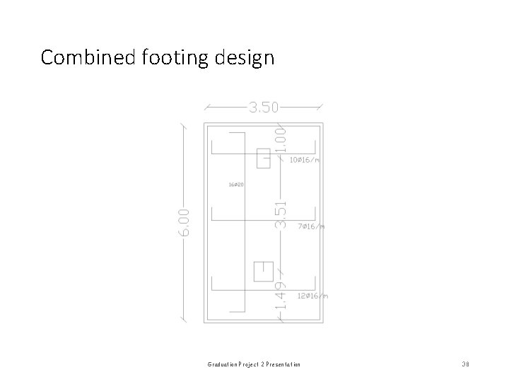 Combined footing design Graduation Project 2 Presentation 38 