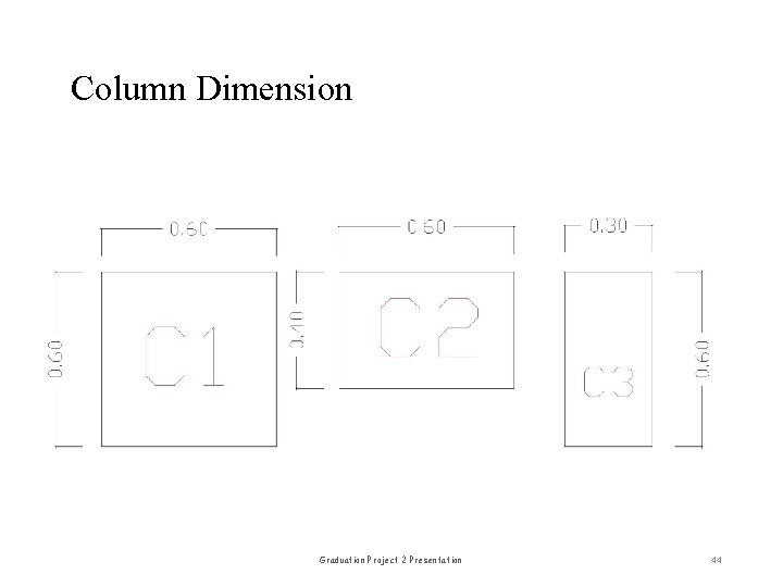 Column Dimension Graduation Project 2 Presentation 44 